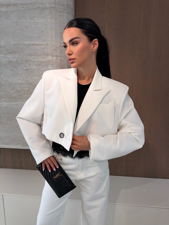 Marynarka Turner Premium short biała