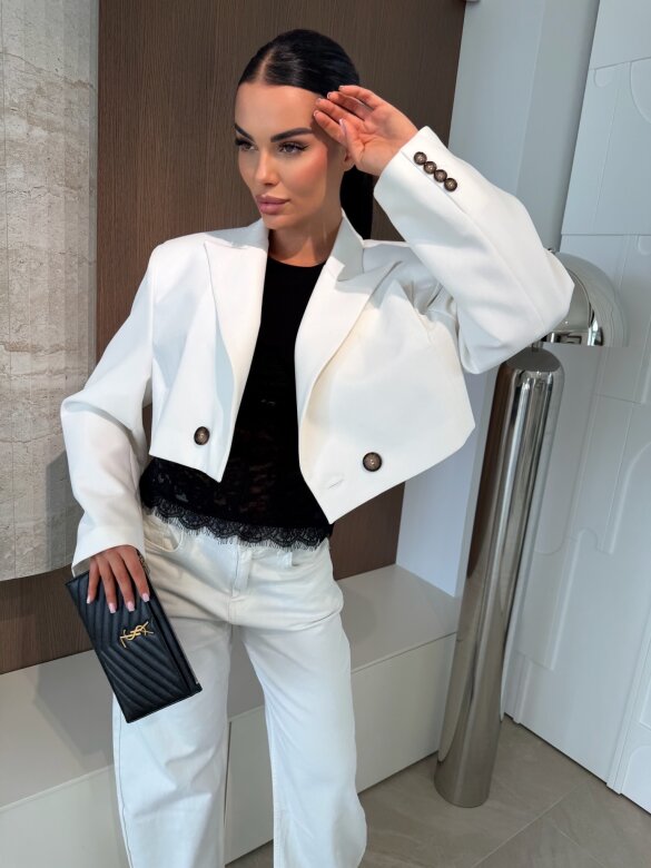 Marynarka Turner Premium short biała