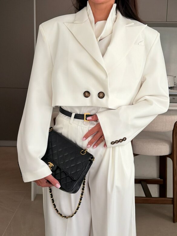 Marynarka Turner Premium short biała