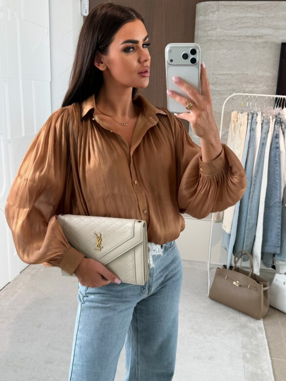 Bluzka Alpen bombka brązowa