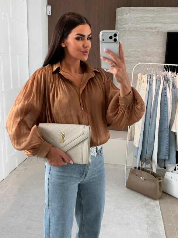 Bluzka Alpen bombka brązowa