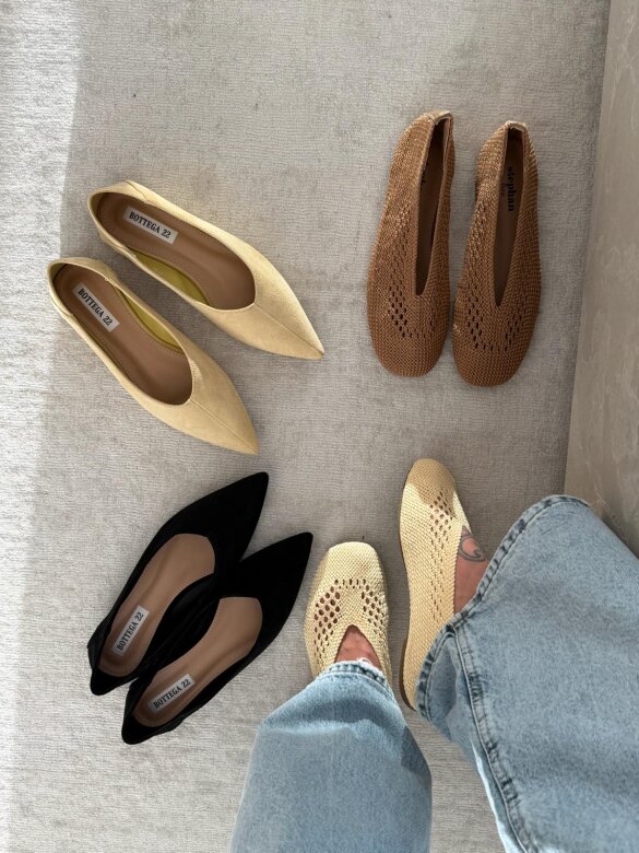 Ballerinas Calios butter yellow