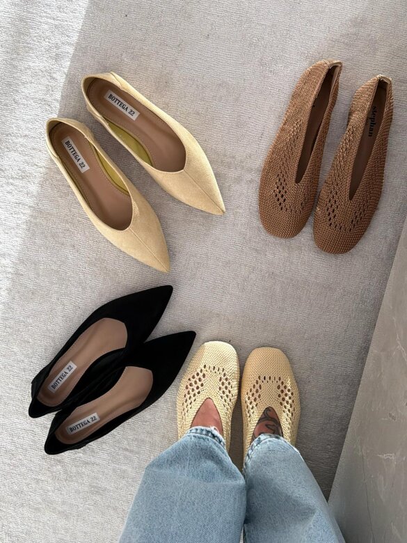 Ballerinas Calios butter yellow