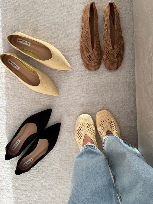 Ballerinas Calios butter yellow