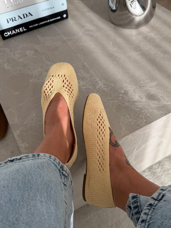 Ballerinas Calios butter yellow