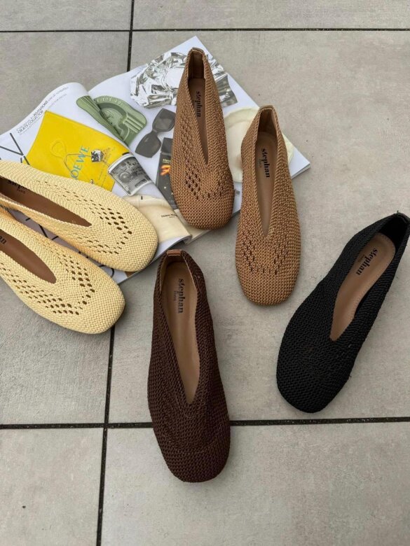 Baleriny Calios butter yellow