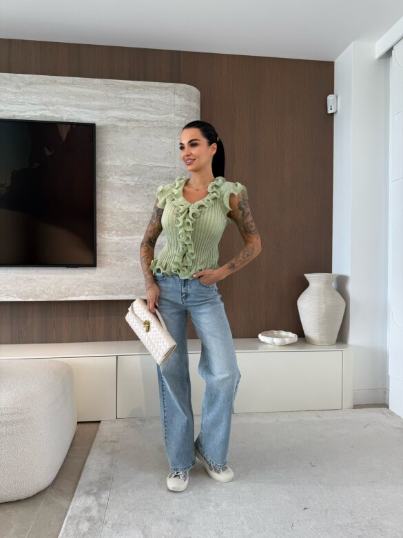 Bluzka Fabiene pistacjowa