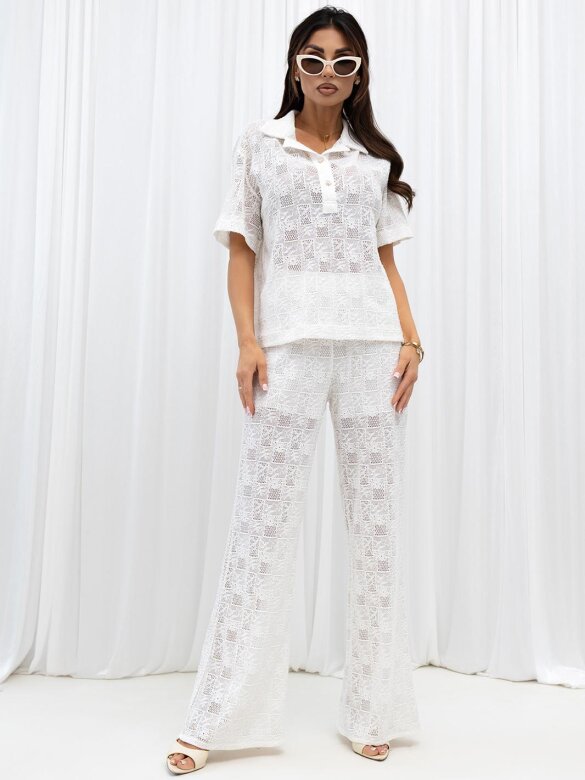 Komplet 2w1 Tristy 80% bawełna biały 