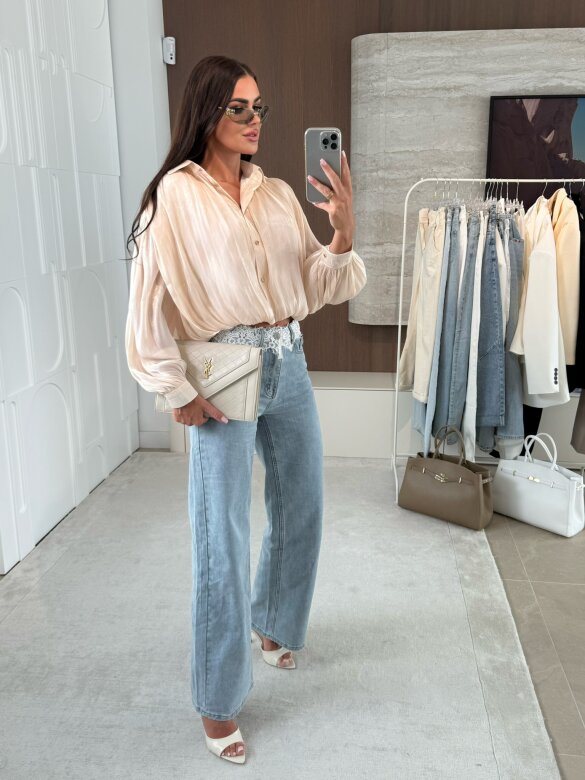 Bluzka Alpen bombka jasnobeżowa