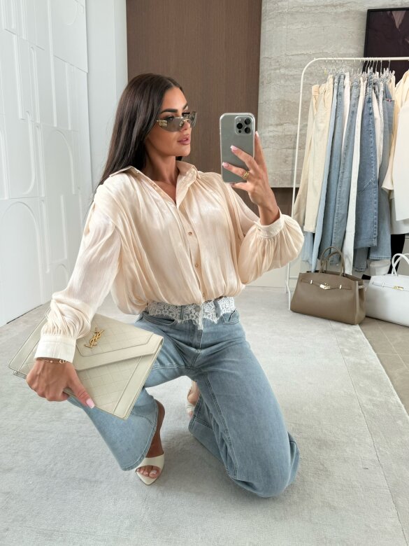 Bluzka Alpen bombka jasnobeżowa