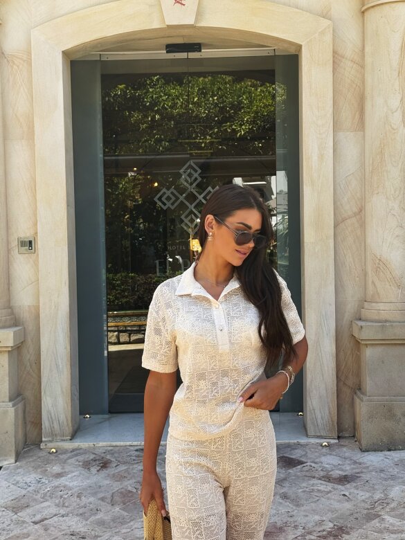 Komplet 2w1 Tristy 80% bawełna waniliowy 