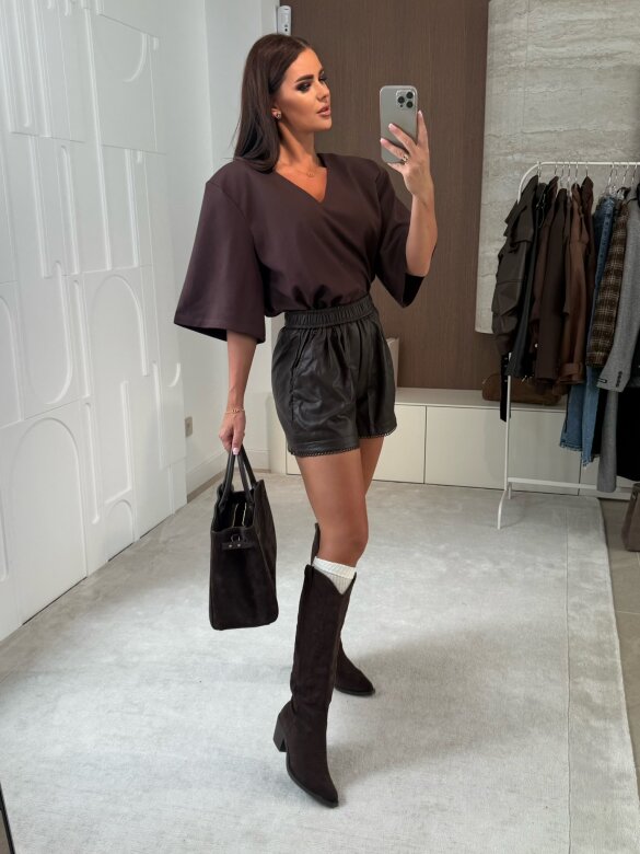 Bluzka Marrona czekoladowa 