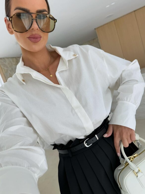 Koszula Garrett oversize ecru