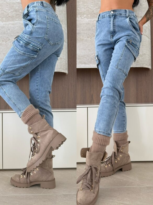 Spodnie Berry jeans niebieskie