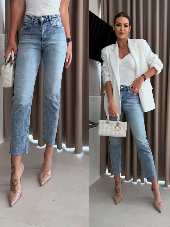 Spodnie Bartley jeans niebieskie