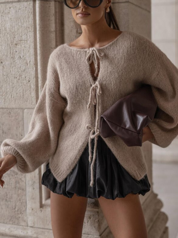 Sweater Anzare with alpaca and wool powder