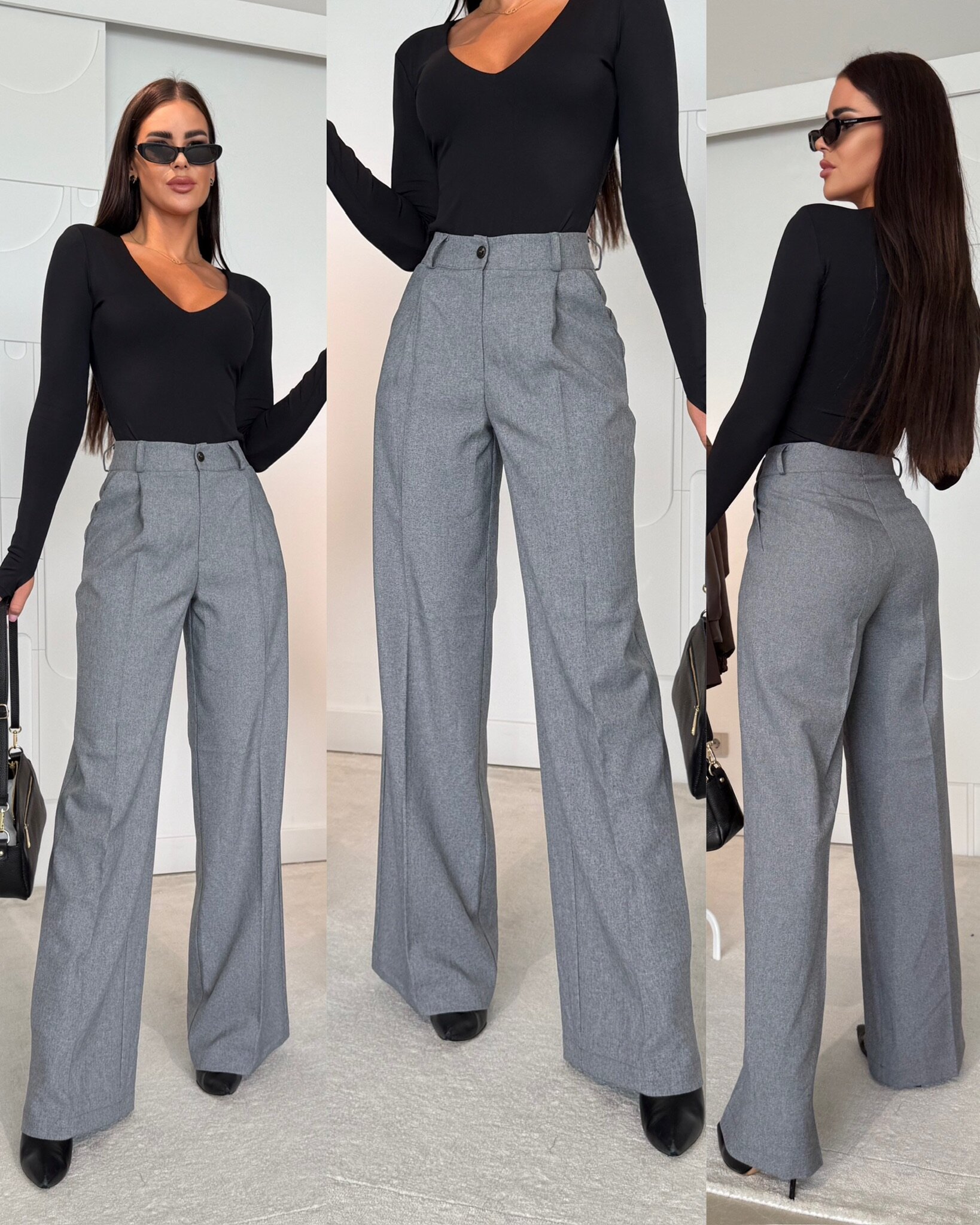 Spodnie Morgan szare 