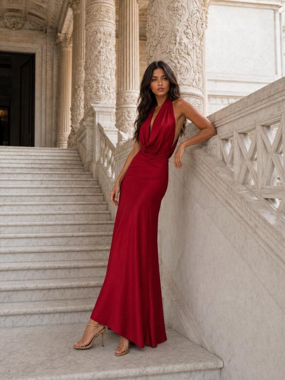 Dress Luce Milano claret