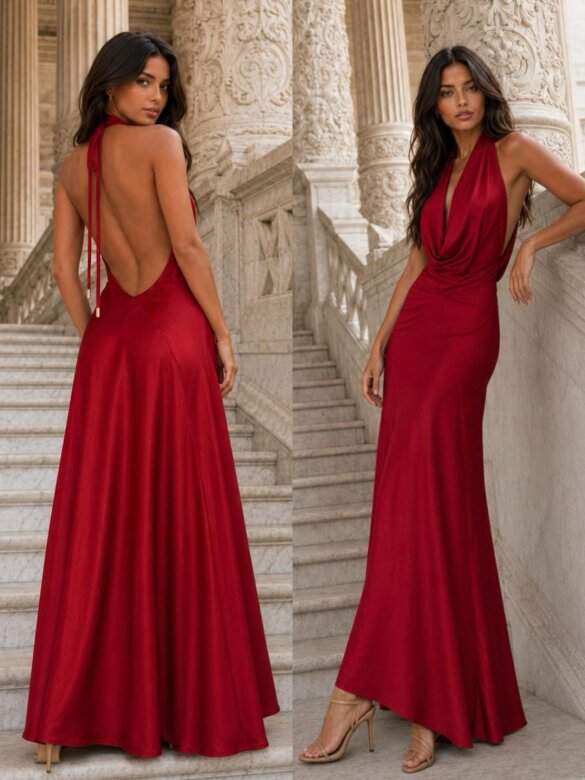 Dress Luce Milano claret