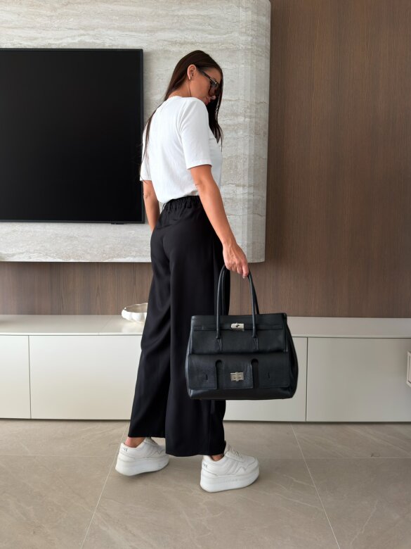 Spodnie Terry elegant czarne 