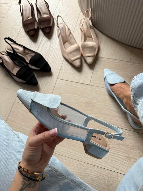 Baleriny Morssi błękitne 