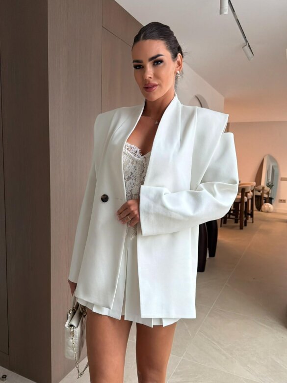 Marynarka Dawiss śmietankowa 