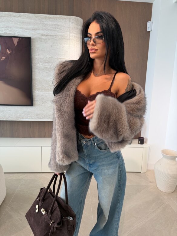 Corset Rosivio lace chocolate