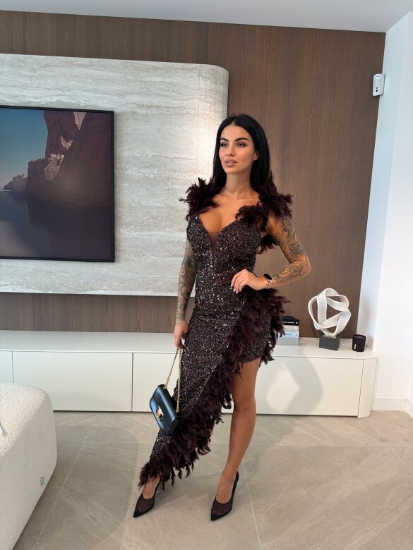 Sukienka Moon Dance czekoladowa