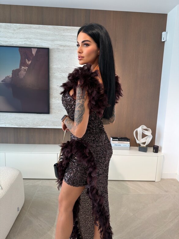 Sukienka Moon Dance czekoladowa