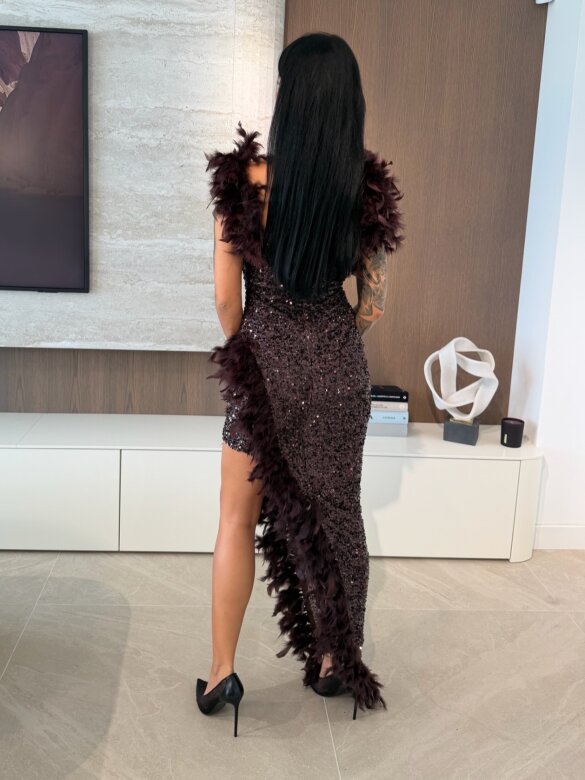 Sukienka Moon Dance czekoladowa