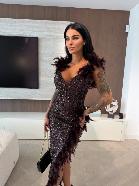 Sukienka Moon Dance czekoladowa