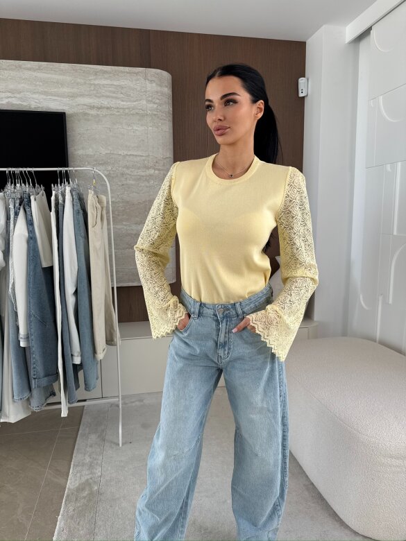 Sweter Bolsena żółty