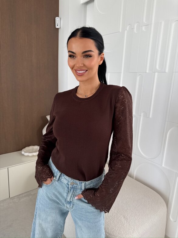 Sweter Bolsena czekoladowy