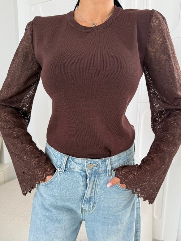 Sweter Bolsena czekoladowy