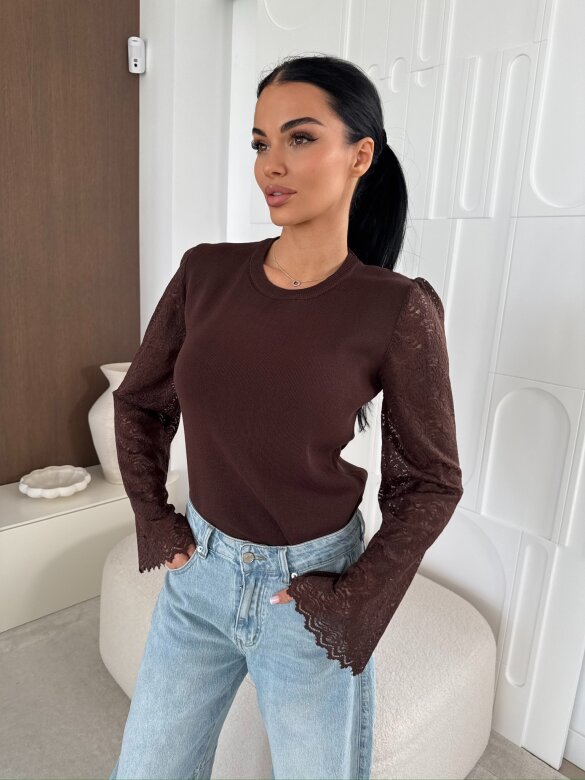 Sweter Bolsena czekoladowy