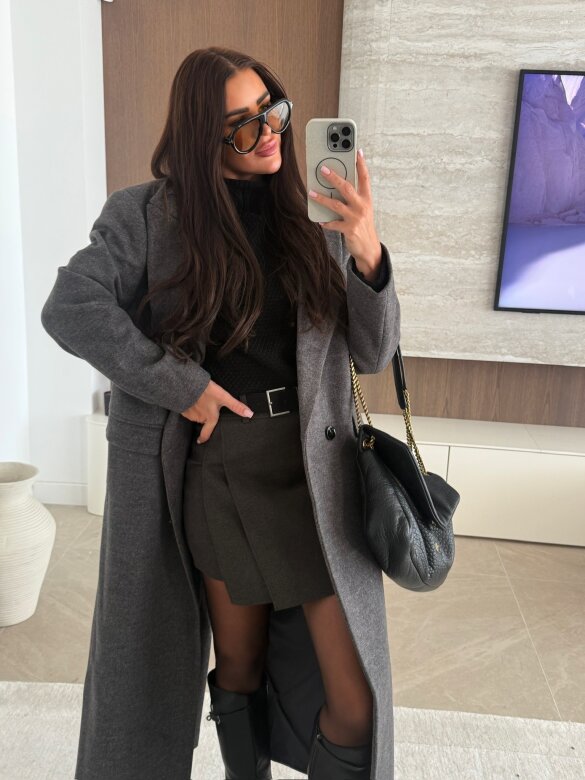 Płaszcz Flint grafitowy 