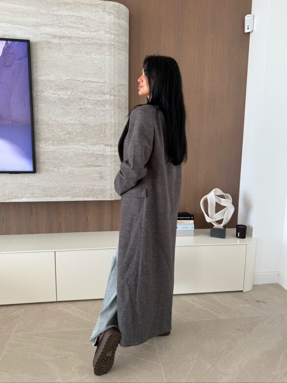 Płaszcz Flint grafitowy 