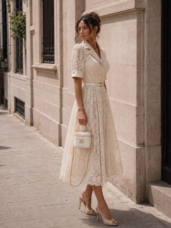 Sukienka Honey maxi ecru