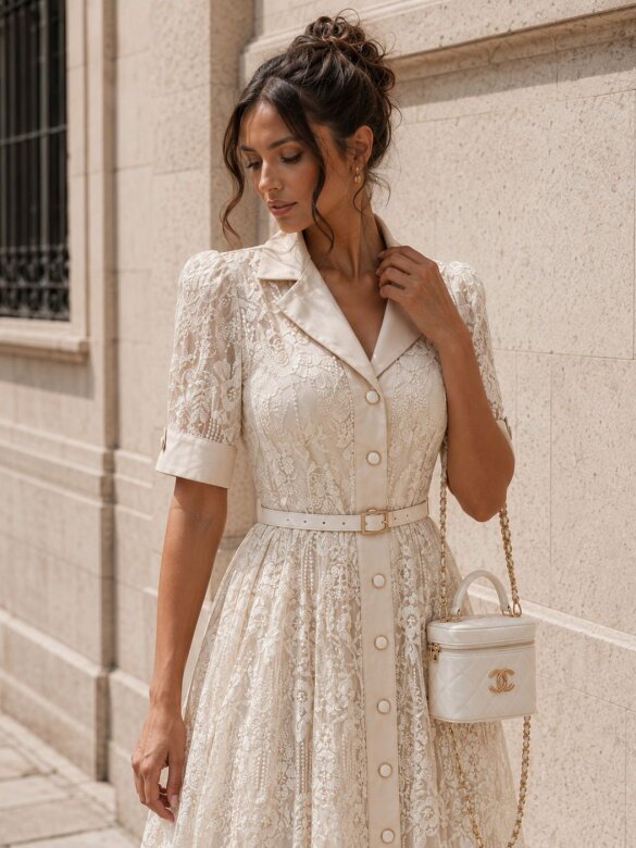 Sukienka Honey maxi ecru