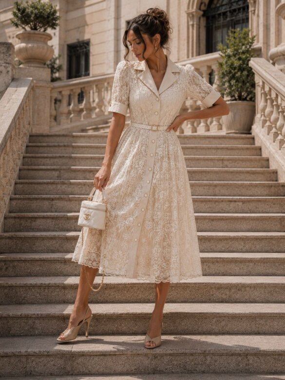 Sukienka Honey maxi ecru