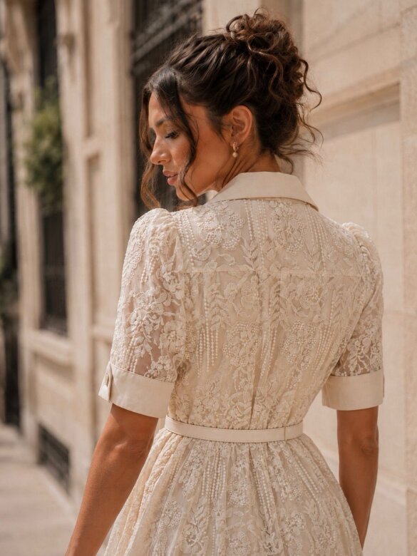 Sukienka Honey maxi ecru