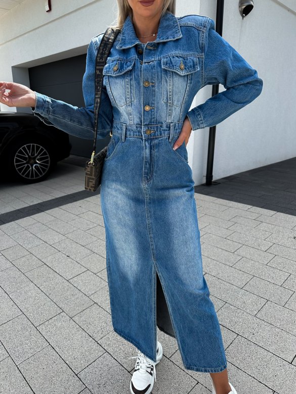 Sukienka Isadora jeans niebieska