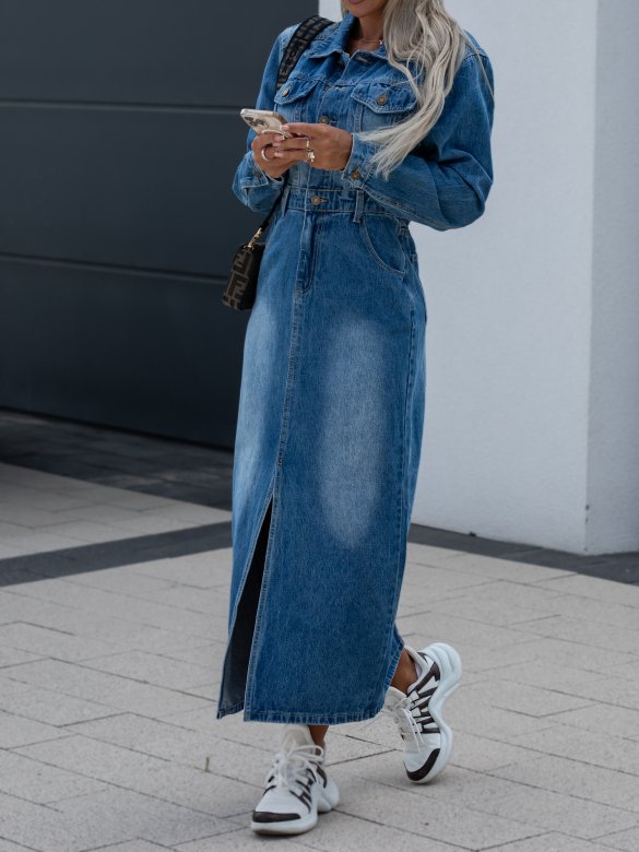 Sukienka Isadora jeans niebieska