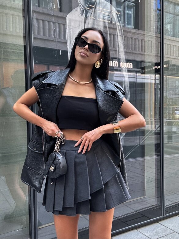 Spódniczko-szorty Barrel grafitowe 