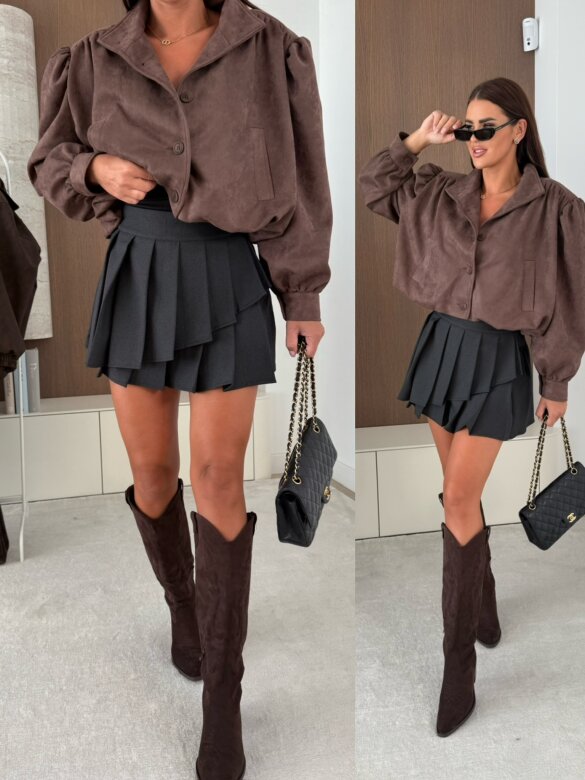 Spódniczko-szorty Barrel grafitowe 