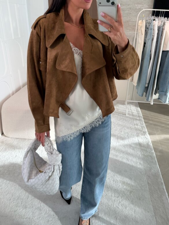 Kurtka Tristina karmelowa