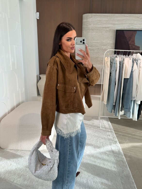 Kurtka Tristina karmelowa