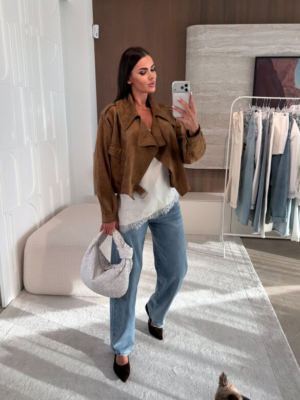 Kurtka Tristina karmelowa