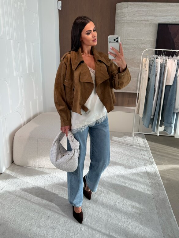 Kurtka Tristina karmelowa