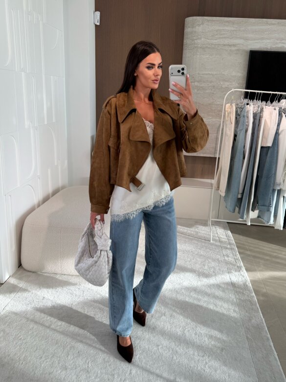 Kurtka Tristina karmelowa